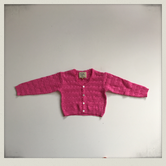 SS pink lace cardigan