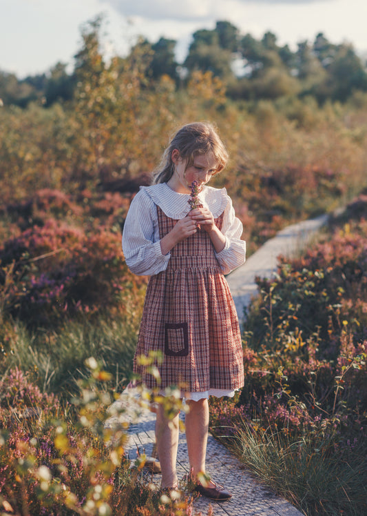 Dorothea Pinafore - Burgundy