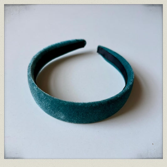 Velvet Hairband - Teal