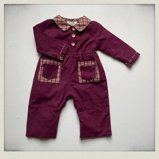 Gertie Boilersuit - Burgundy