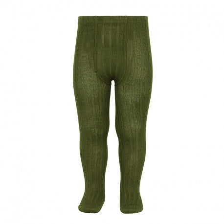 Ribbed Tights - Seaweed