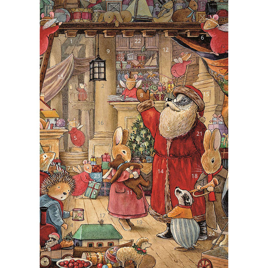 Santa's Toys Advent Card