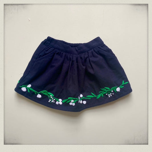 Mistletoe Skirt - Navy