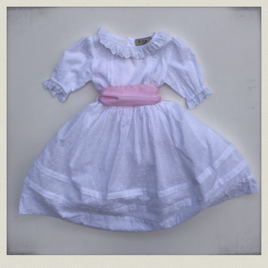 Eliza dress- pink sash