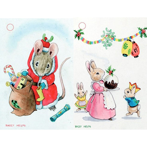 Racey Helps Gift Tags - Christmas Pudding