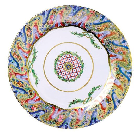 Tin Picnic Plate - Harebell Border