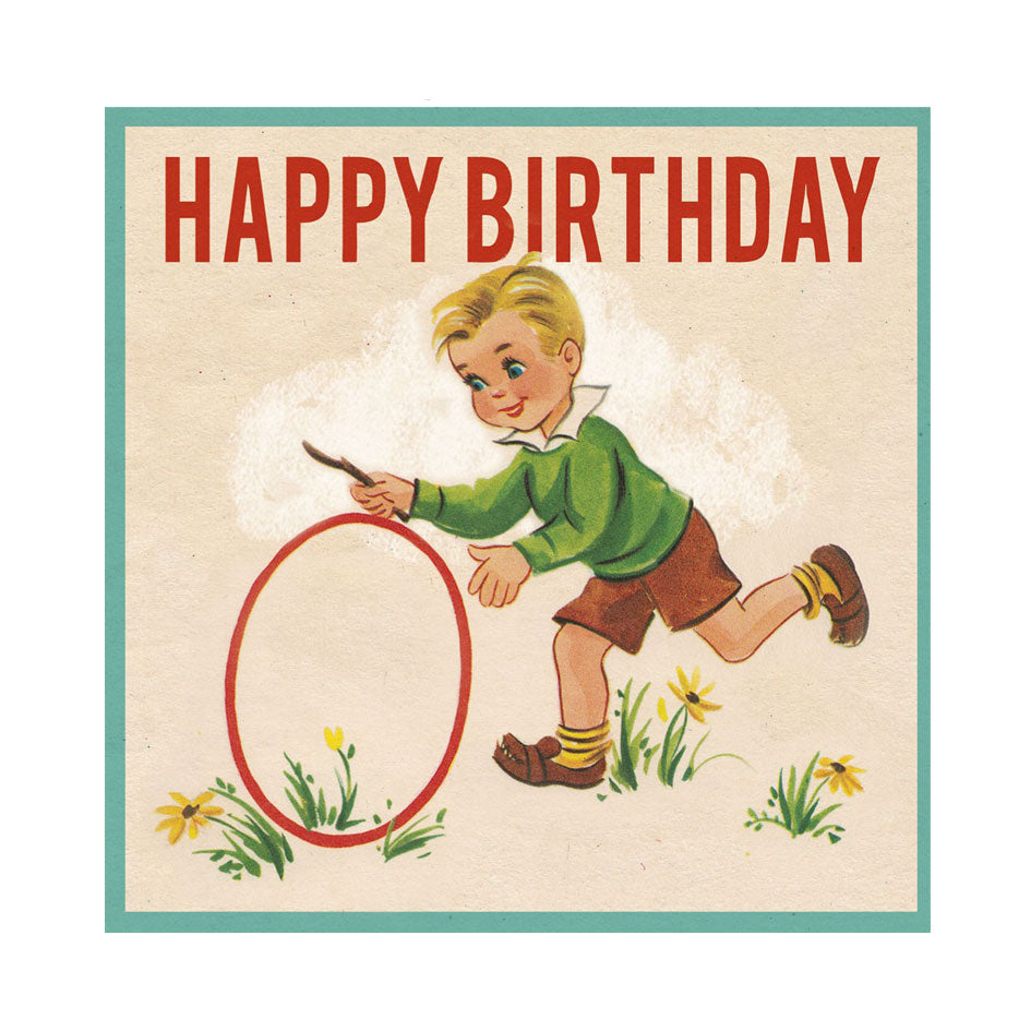 Vintage Birthday Boy Card