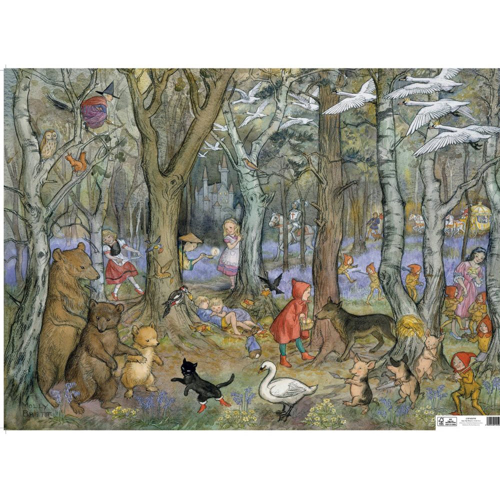 Fairy Tale Wood Wrapping Paper