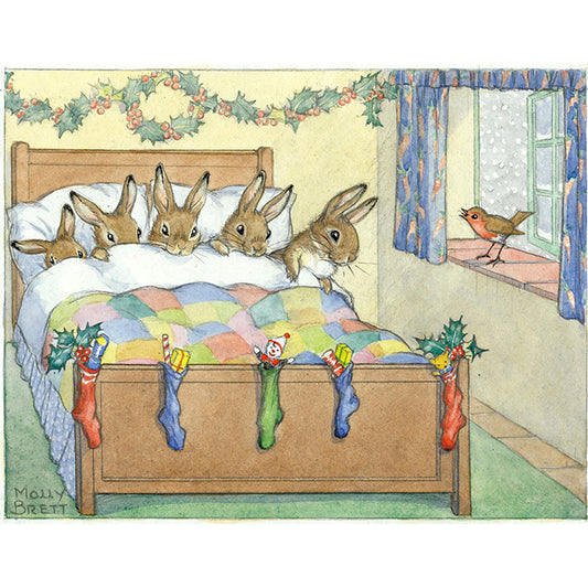 Five Rabbits Tucked Up