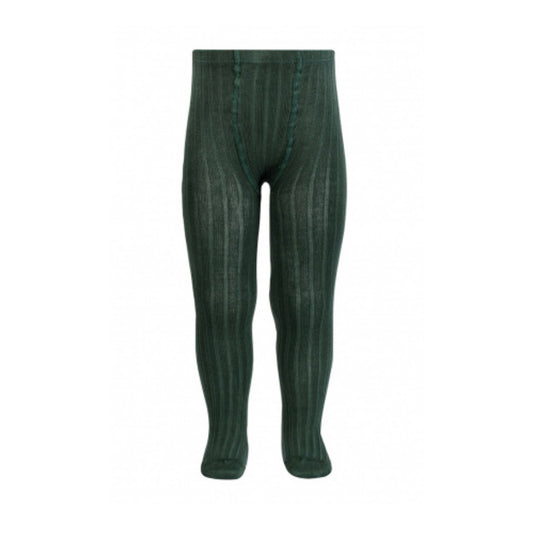 Ribbed Tights - Pine